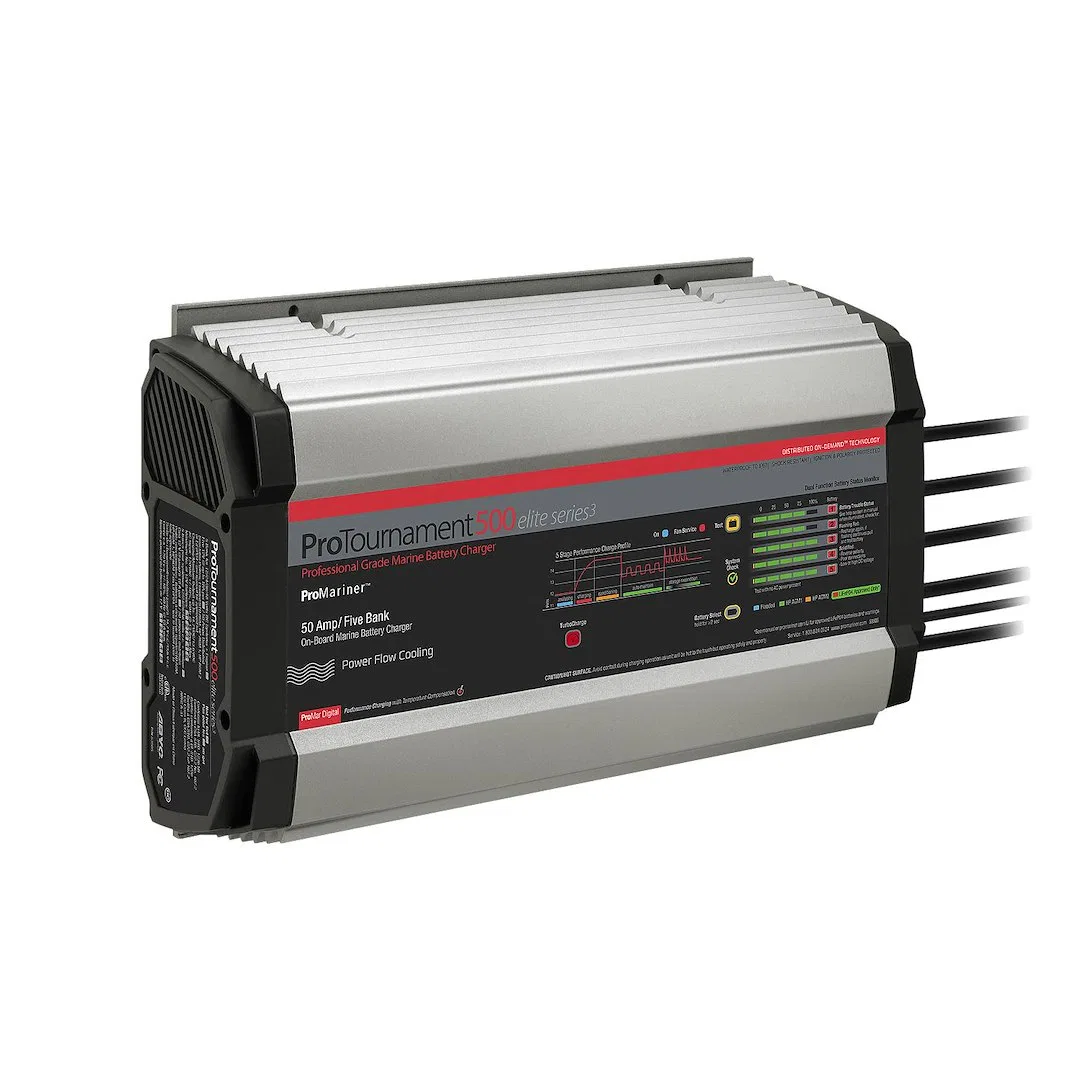 53505 – PRO MARINER Battery Charger, For 12 Volt Batteries 5 Bank Charger 120 Volt Power Supply 5 Step Fully Automati...